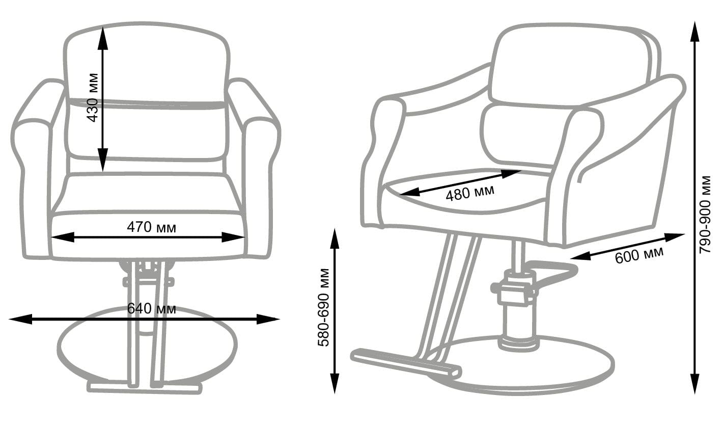 МД-370 парикмахерское кресло