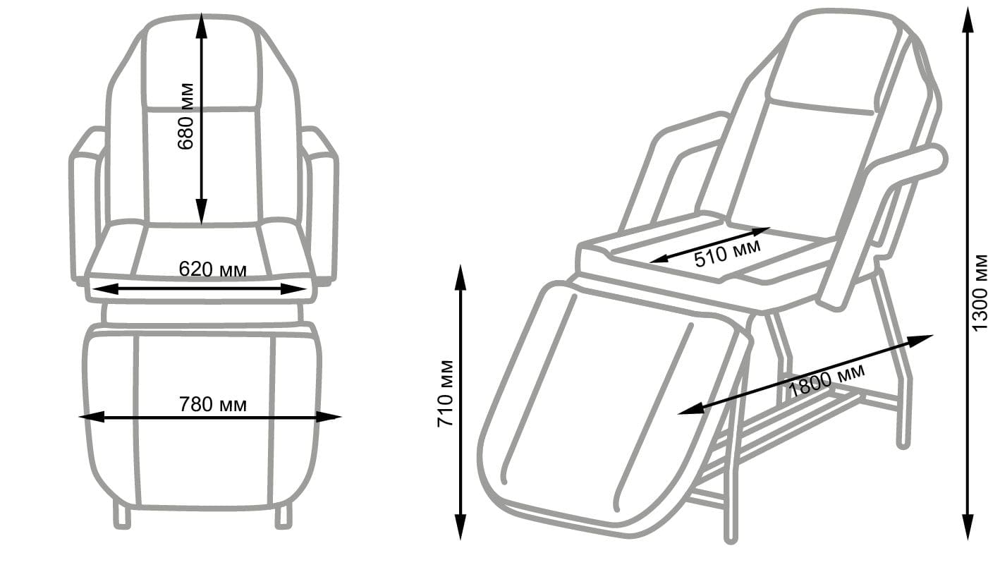 Косметологическое кресло мд 14