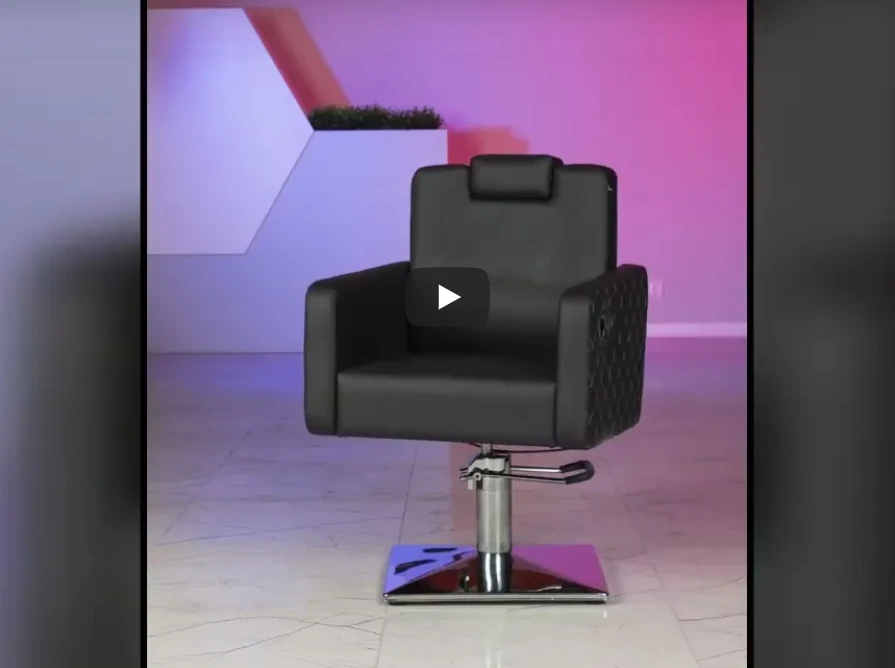 Парикмахерское кресло МД-166 гидравлика, регулировка спинки и подголовника - 2