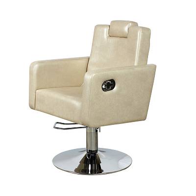 Парикмахерское кресло МД-166 гидравлика, регулировка спинки и подголовника: вид 2